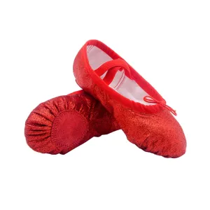 1 Pair Jazz Shoes Yoga Footwear Anti-Slip Shoes Ballet Shoe Shoes Professional Dance Shoes Folking Dance Shoes Flash Flat Shoes Practice Shoes Soles Women's Yoga Shoes