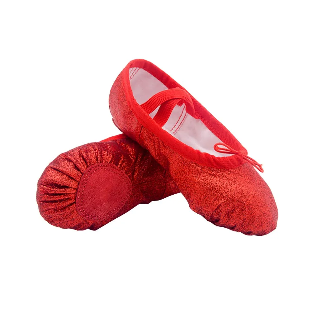 1 Pair Jazz Shoes Yoga Footwear Anti-Slip Shoes Ballet Shoe Shoes Professional Dance Shoes Folking Dance Shoes Flash Flat Shoes Practice Shoes Soles Women's Yoga Shoes