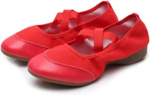 AOQUNFS Women’s Latin Dance Shoes Close Toe Ballroom Dance Practice Shoes