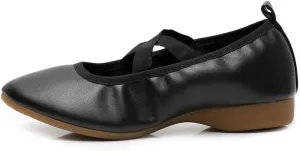 AOQUNFS Women’s Latin Dance Shoes Close Toe Ballroom Dance Practice Shoes