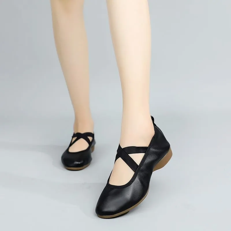 AOQUNFS Women’s Latin Dance Shoes Close Toe Ballroom Dance Practice Shoes