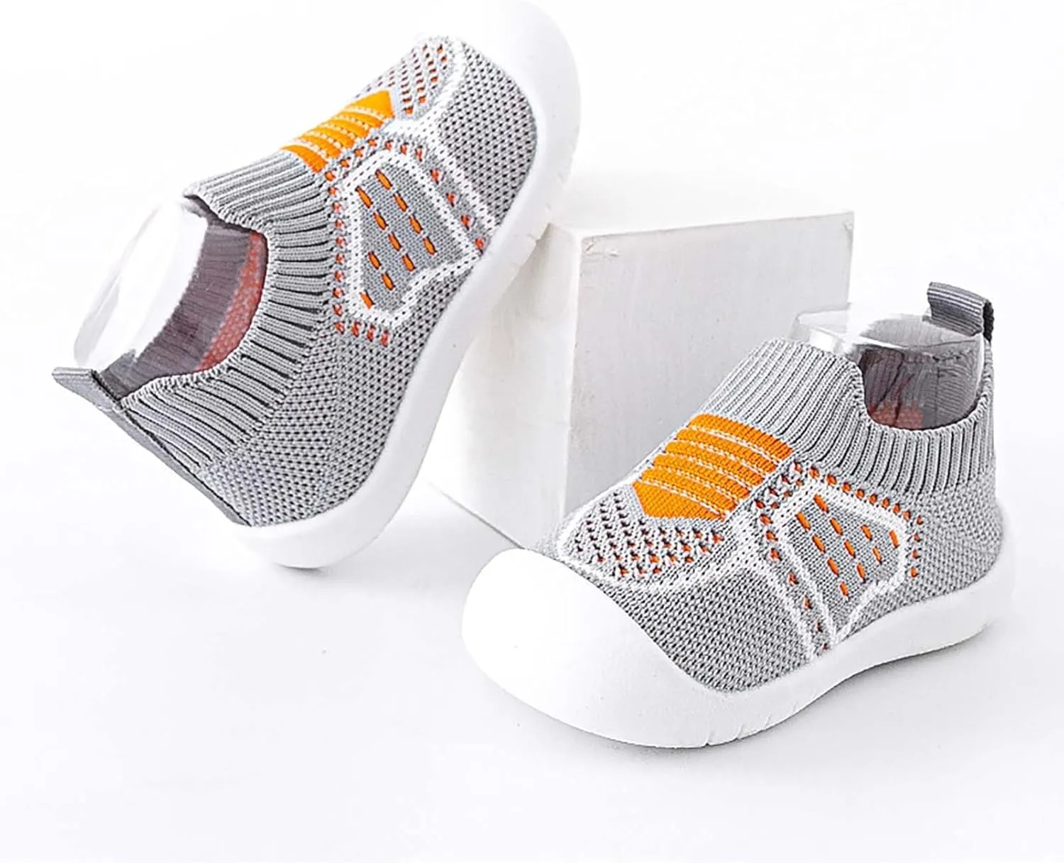 Baby First-Walking Shoes Boys Girls Soft Sole Non Slip Cotton Trainers Canvas Breathable Slip-on Sneakers Outdoor