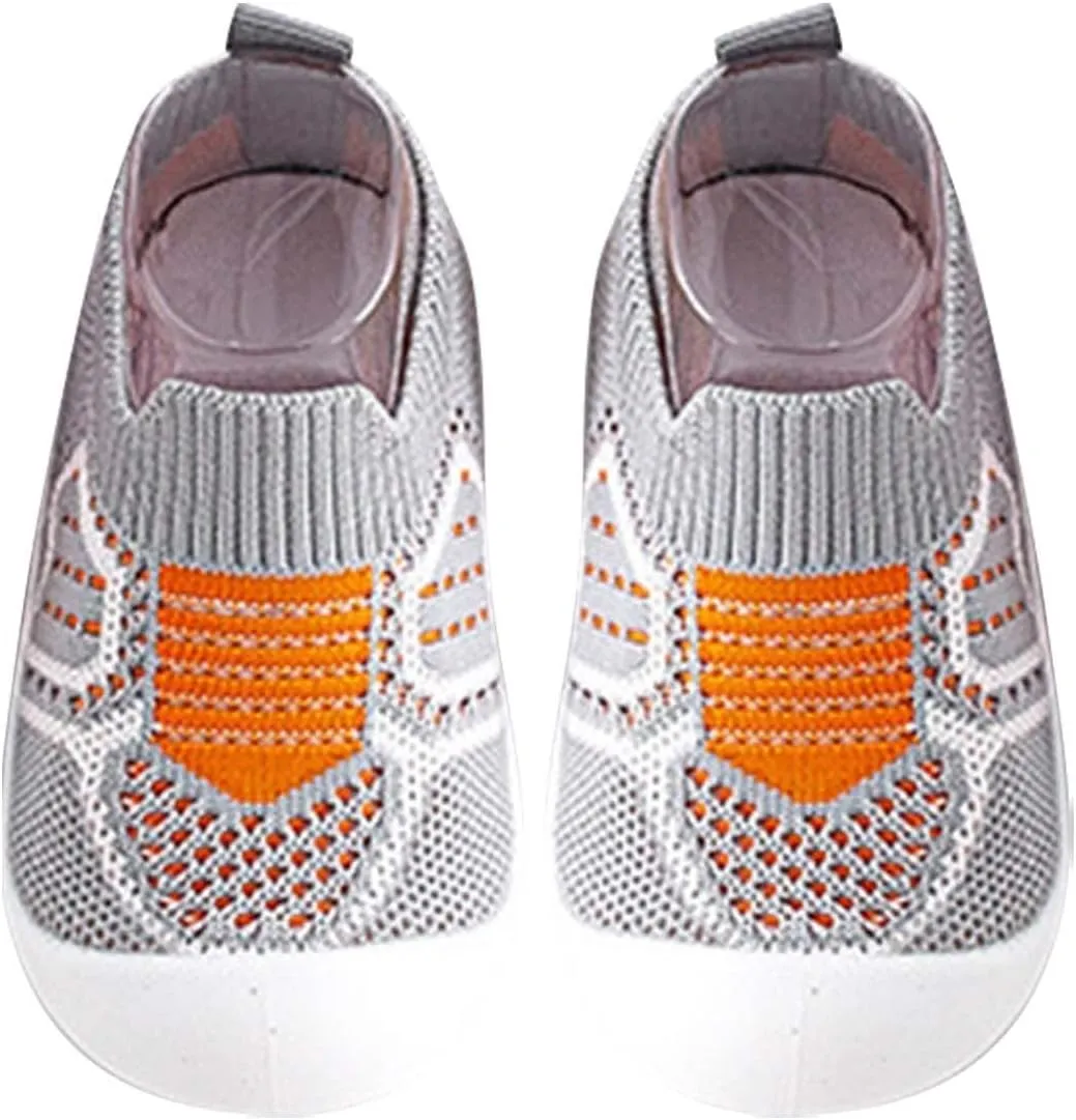 Baby First-Walking Shoes Boys Girls Soft Sole Non Slip Cotton Trainers Canvas Breathable Slip-on Sneakers Outdoor