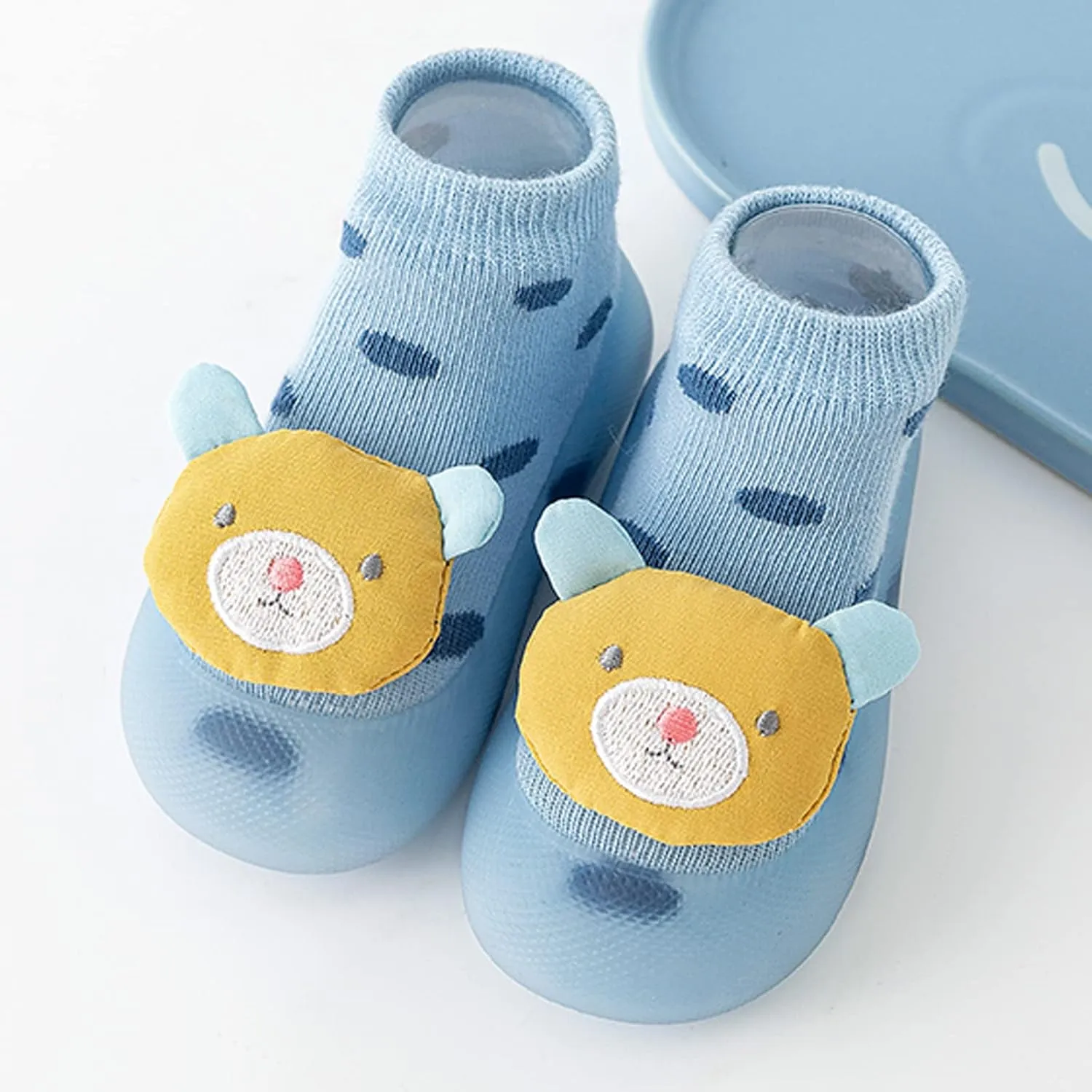 Baby First-Walking Shoes Trainers Toddler Soft Sole Non Slip Cotton Mesh Breathable Lightweight Slip-on Sneakers