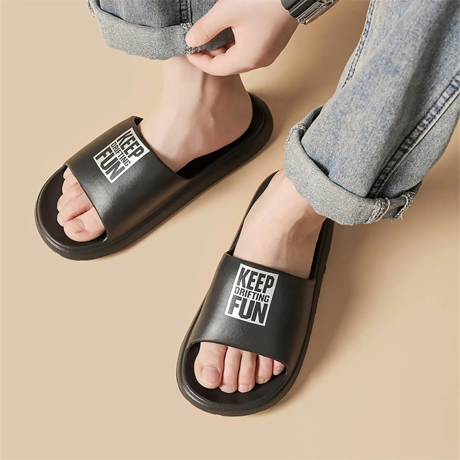 Bathroom Slippers Men Shower Shoes Women Mens Shower Shoes Womens Slides Travel Non Slip Soft Sole Slippers
