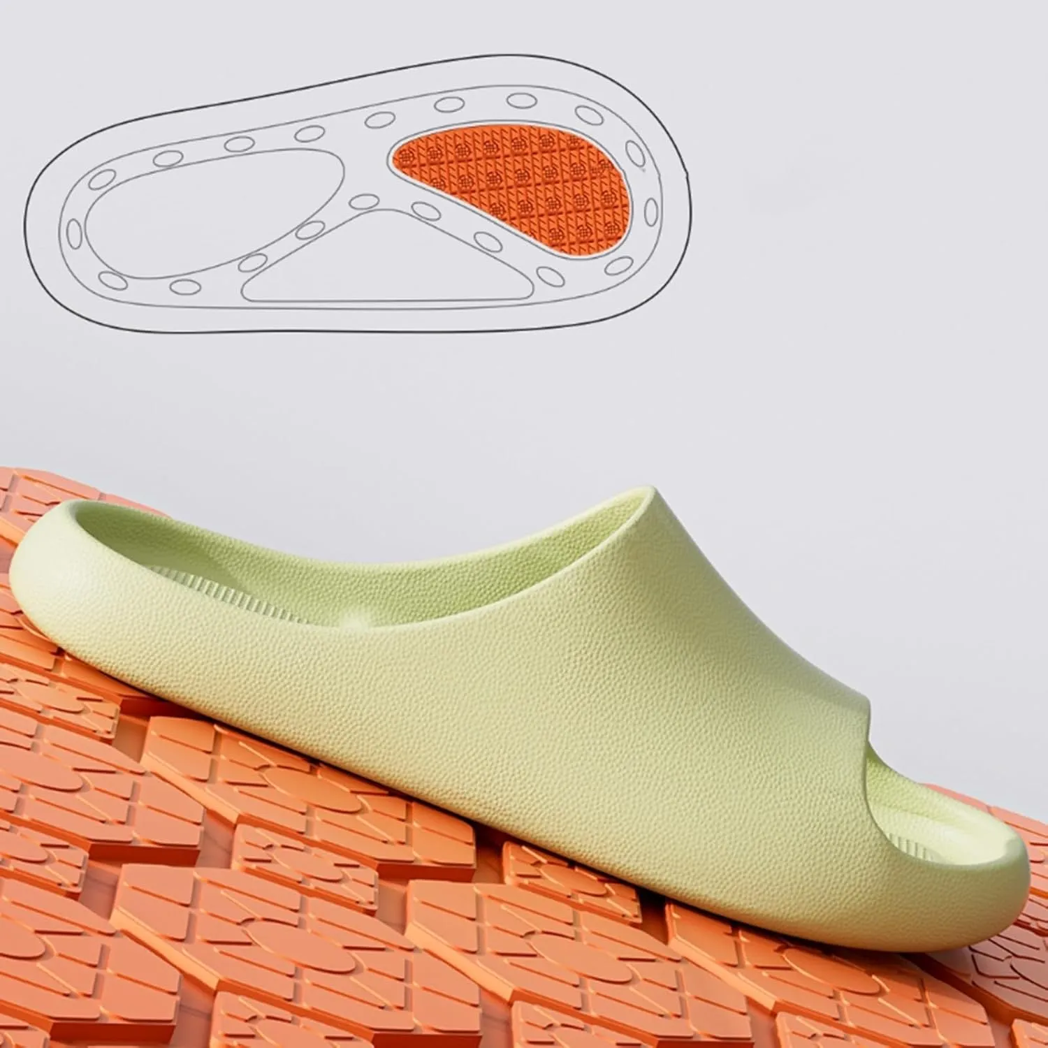 Bathroom Slippers Men Slides for Women Slides for Men Womens Dorms Soft Sole Ultimate Comfort Slippers