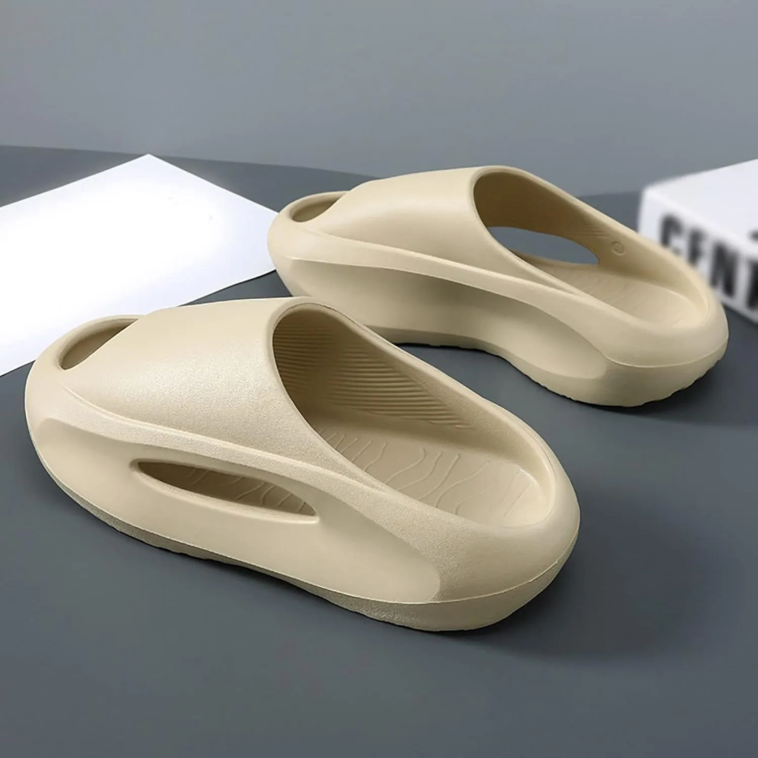 Bathroom Slippers Men Womens Slides Cloud Slippers for Men Shower Shoes Women Soft Sole Gym Comfortable