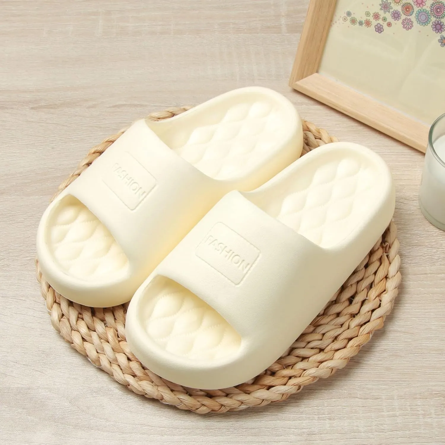Bathroom Slippers Men Womens Slides Slides for Men for Women Indoor Outdoor Indoor Soft Sole Slippers