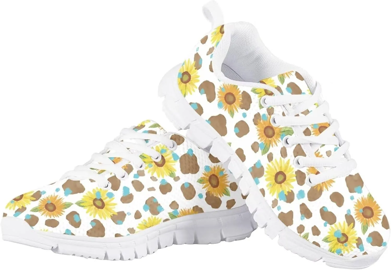 Boys Girls Sneakers Non Slip Running Tennis Shoes Animal Textures Sports Sneaker Breathable Mesh Casual Shoe US11-5