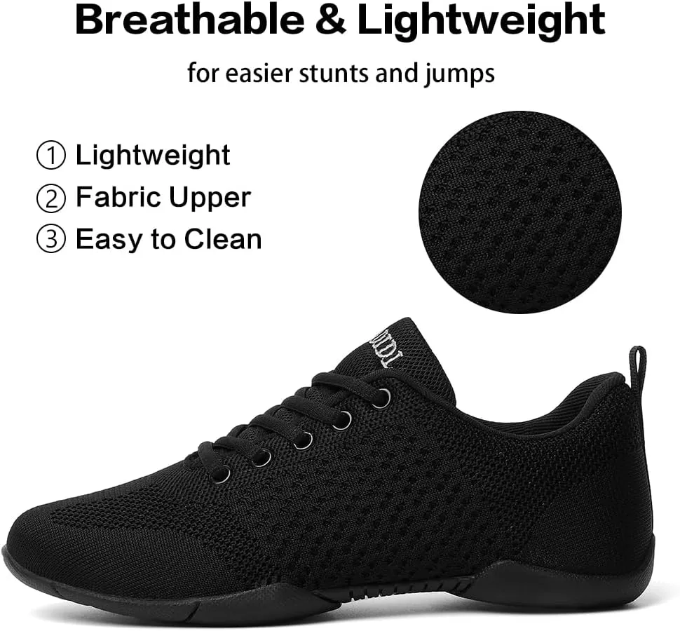 CADIDL Cheer Shoes Women White Cheerleading Dance Shoes
