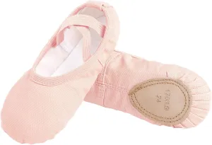 Canvas Ballet Shoes for Girls Ballet Flats for Toddler/Little Kid/Big Kid/Adult