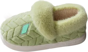 Christmas Slippers for Women Men Winter Indoor Warm Cozy Home Shoes Microwave Heating Option Soft Sole Xmas