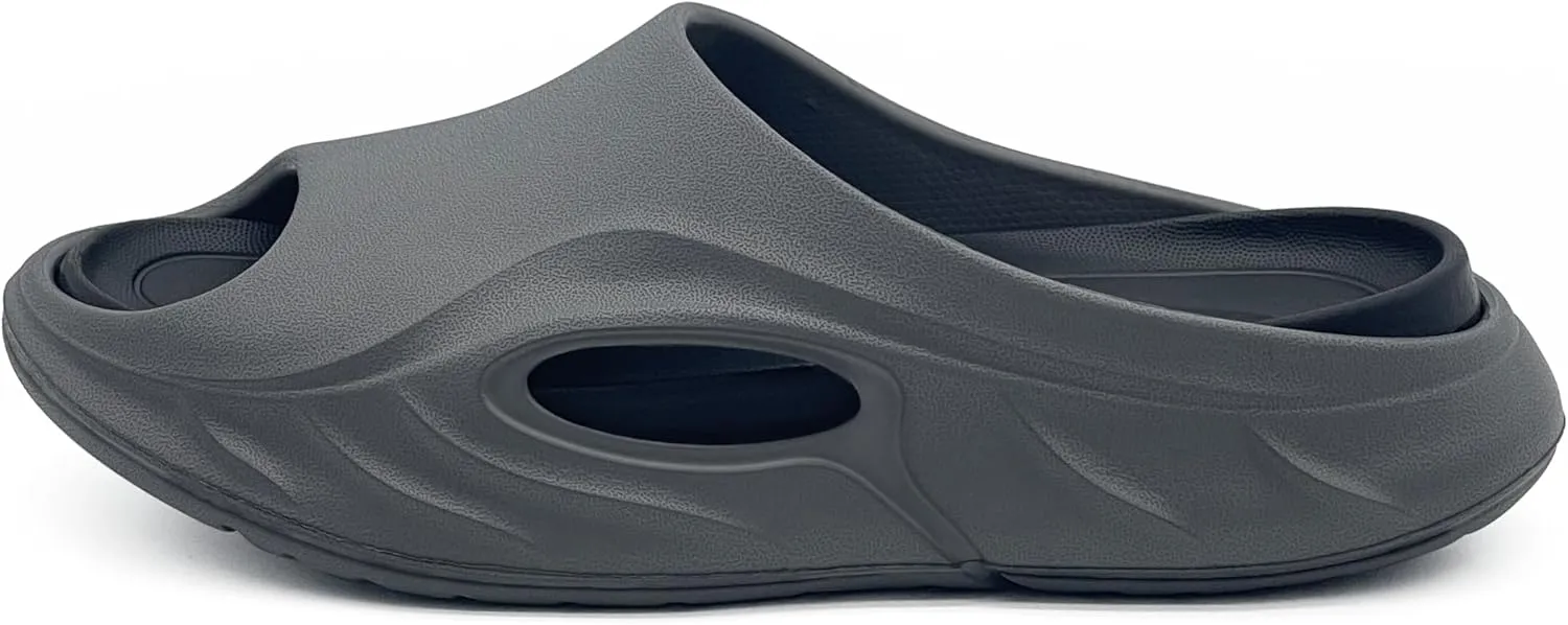 Cloud Slides for Men Soft Thick Sole Pillow Slides Open Toe Slide Sandals Indoor and Outdoor Lightweight Shoes Non-Slip Mens House Slippers