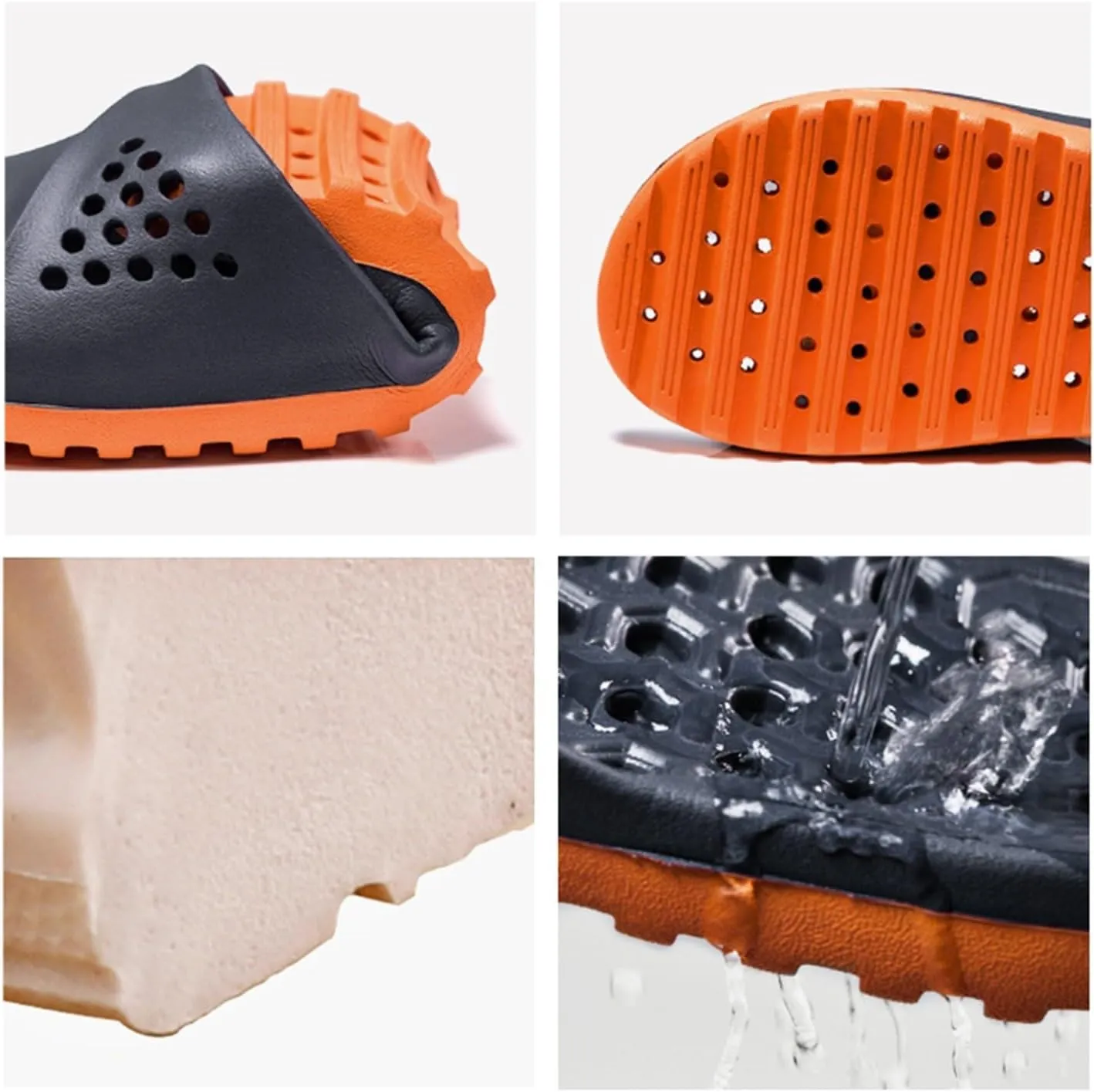 Cloud Slippers for Men Shower Shoes Women Bathroom Slippers Men Slides for Women Soft Sole Spa Living Room