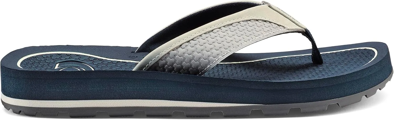 Cobian Men’s DRT Synthetic Leather Strap Flip-Flop Sandals