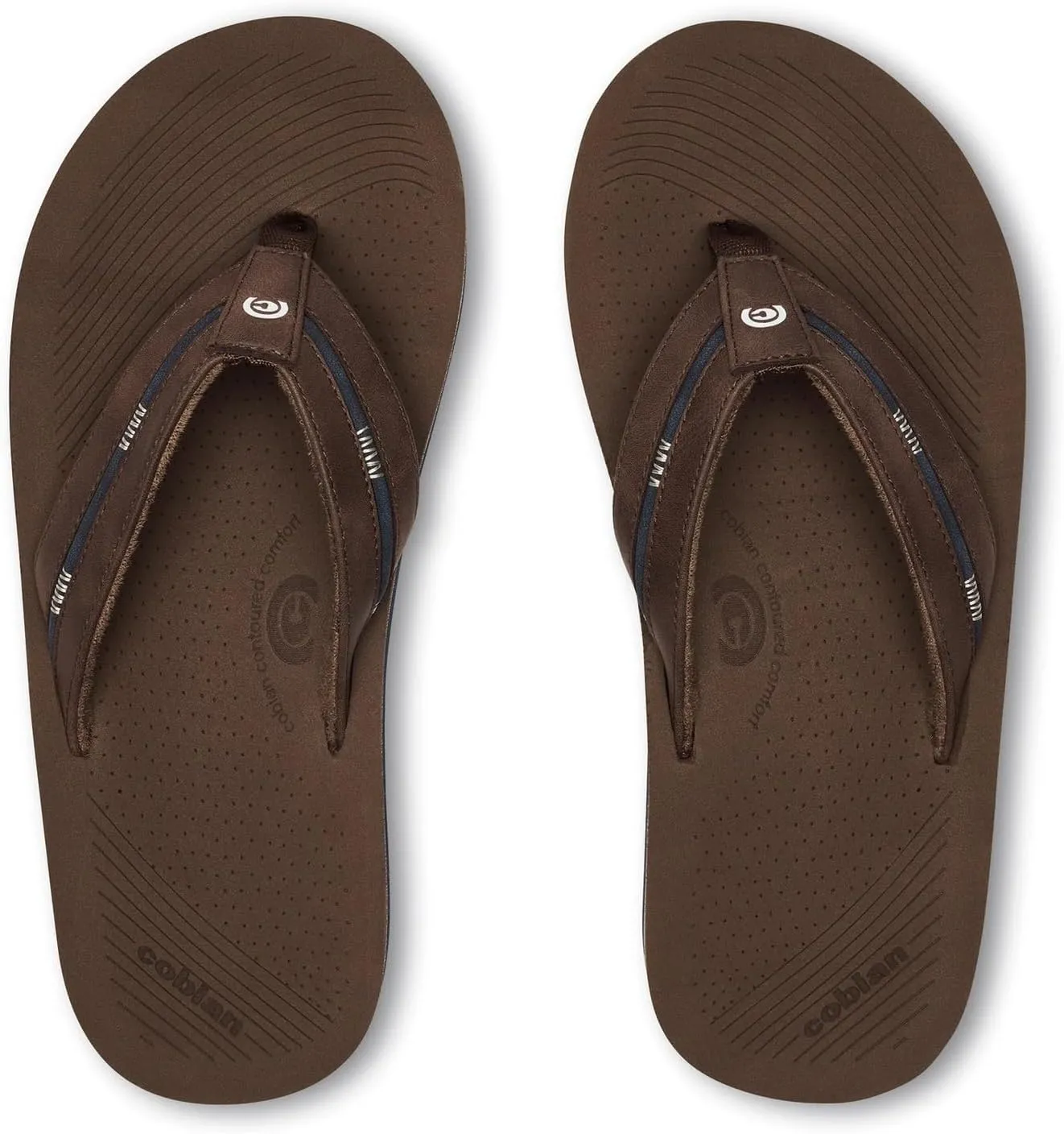 Cobian Men’s Ponto Rise Synthetic Leather Strap Flip-Flop Sandals