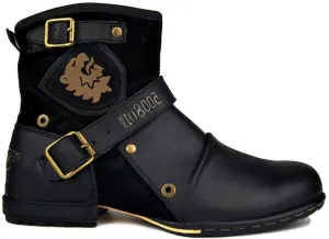 Cowboy Boots For Men Durable and Fashionable Retro Zipper Classic Short Boots For Spring Fall Square Toe Traditional Boots Western Boot