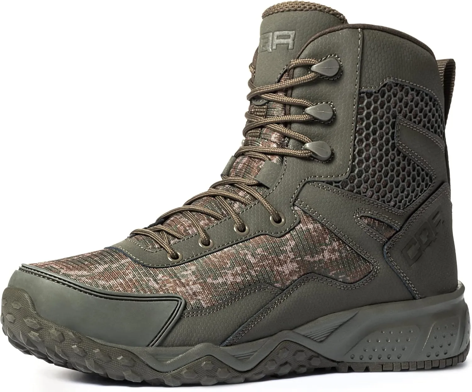 CQR Men's Military Tactical Boots, Lightweight 6 Inches Combat Boots, Durable EDC Outdoor Work Boots