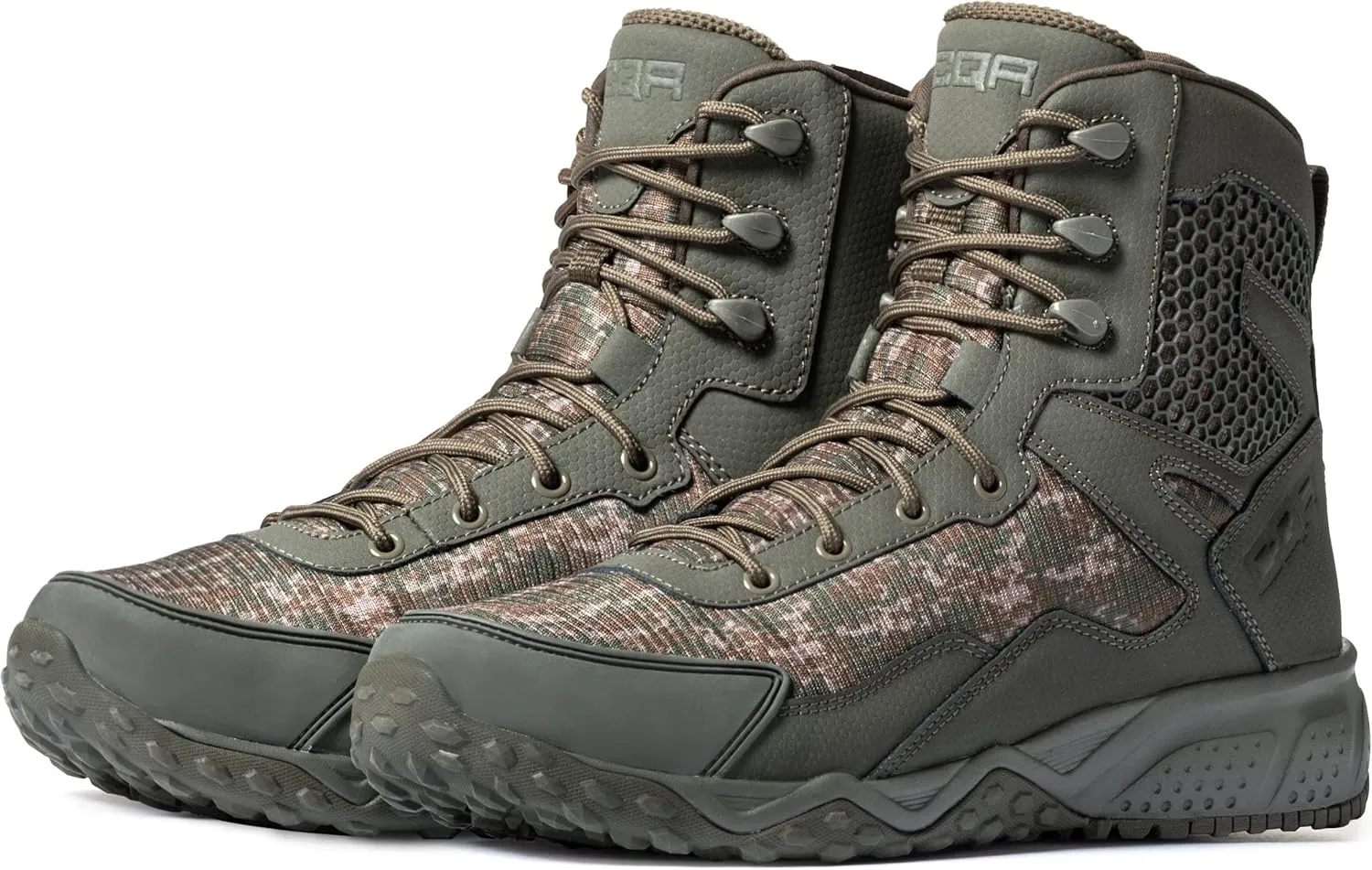 CQR Men's Military Tactical Boots, Lightweight 6 Inches Combat Boots, Durable EDC Outdoor Work Boots