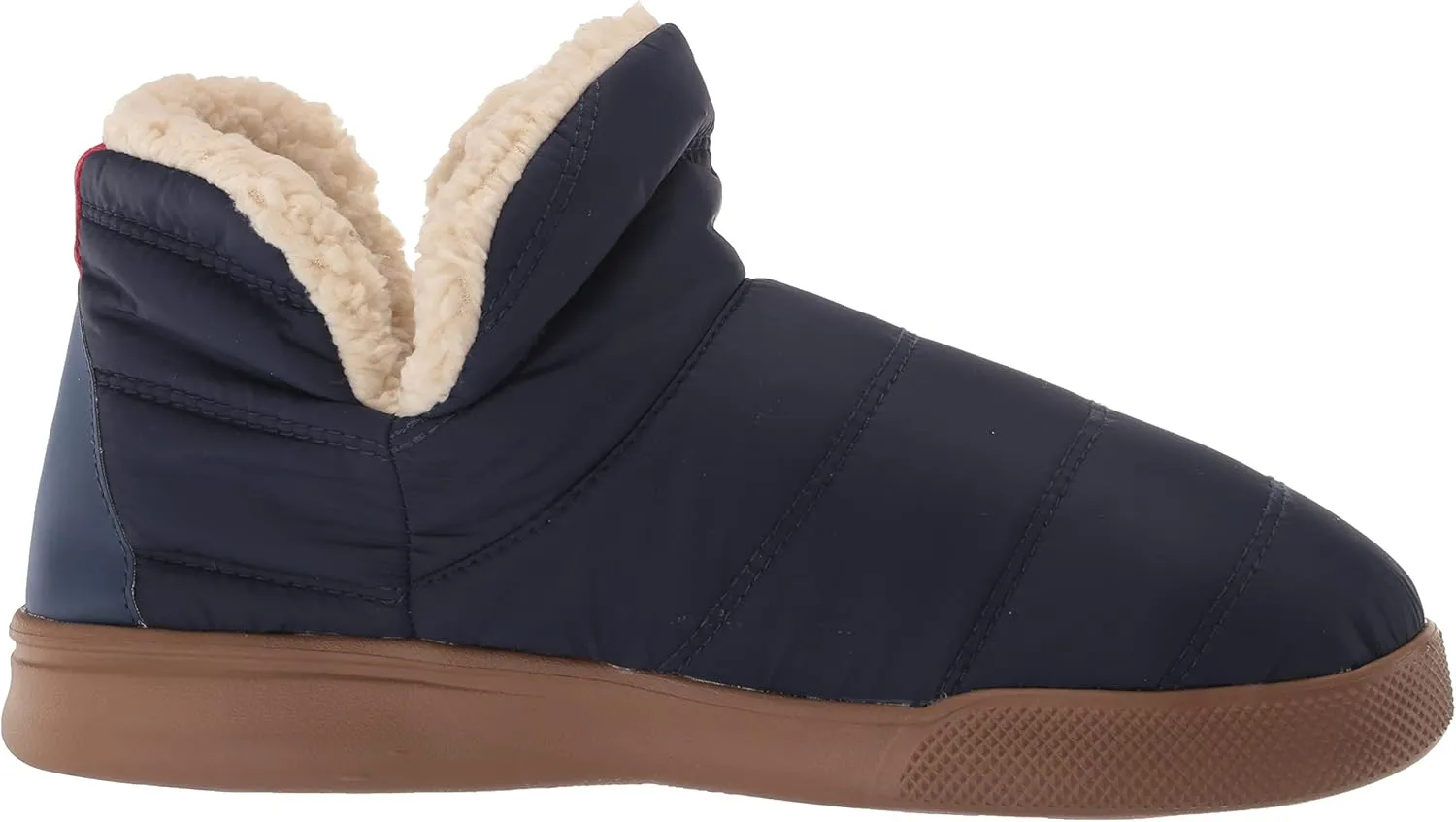 Dearfoams Men's Bryant Nylon Memory Foam Sport Lounge Bootie Slipper