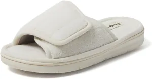Dearfoams Women's Adjustable Indoor/Outdoor Machine Washable Memory Foam Slide
