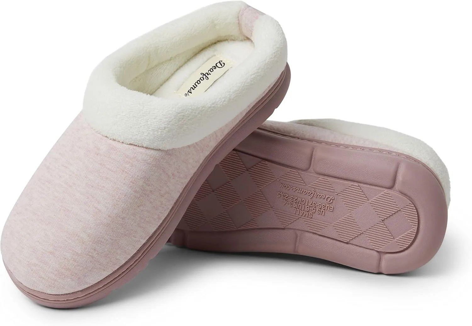 Dearfoams Women's Olive Memory Foam Sweatshirt Clog