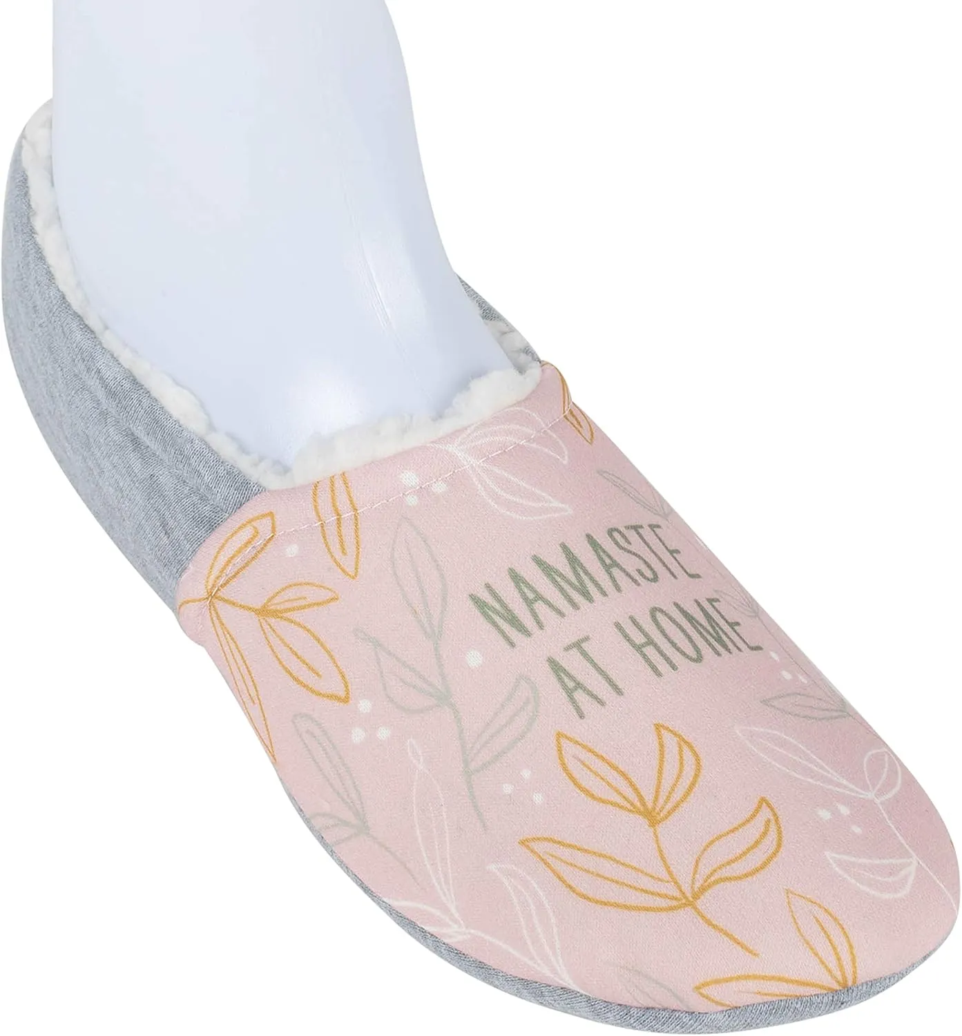 DEMDACO Plush Soft Sole Fleece Slippers Women's Size