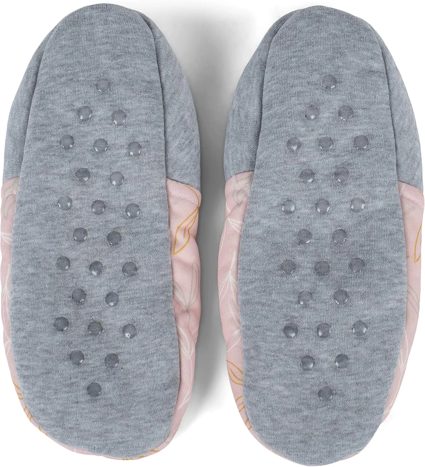 DEMDACO Plush Soft Sole Fleece Slippers Women's Size