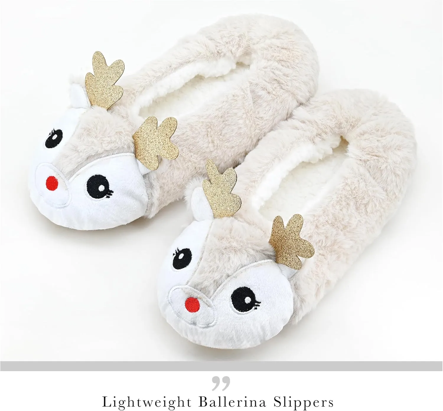 DICUIRD Womens Animal Soft Sole Slipper Socks with Grippers-Fuzzy House Cute Slippers