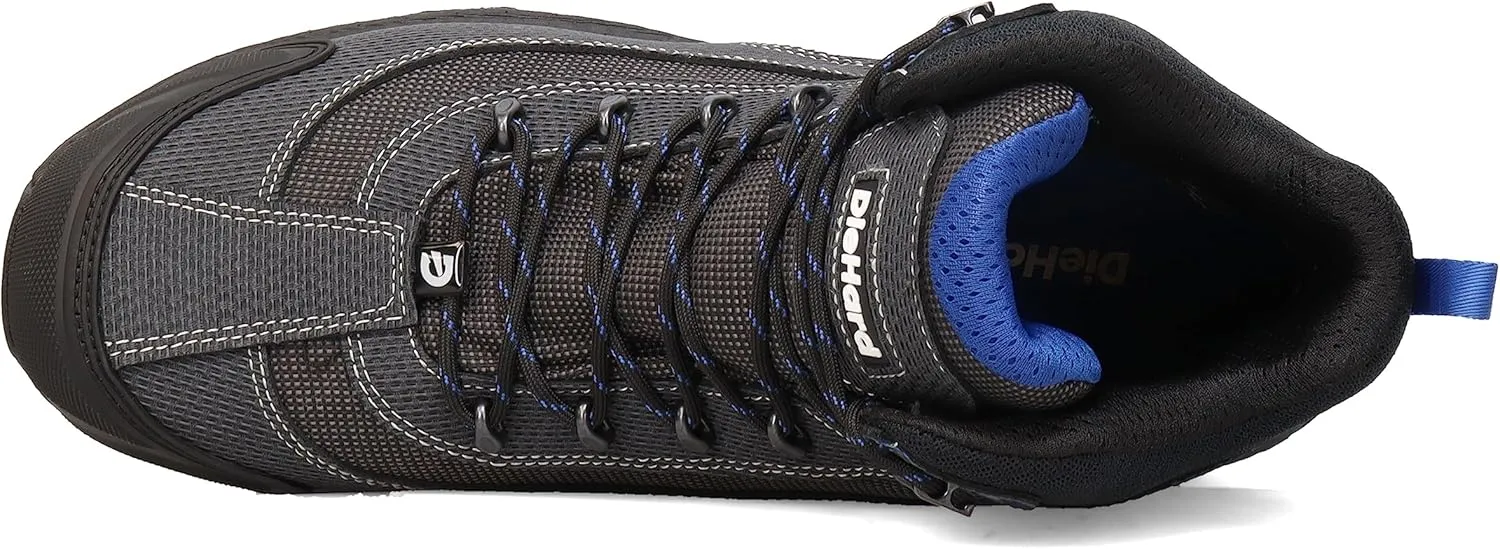 DieHard Men's Lemans CT Waterproof Work Boots, Black/Blue