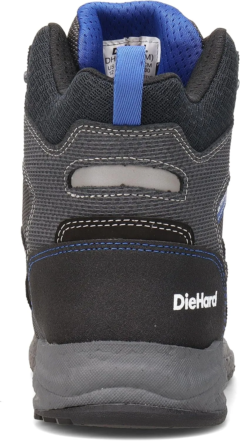 DieHard Men's Lemans CT Waterproof Work Boots, Black/Blue