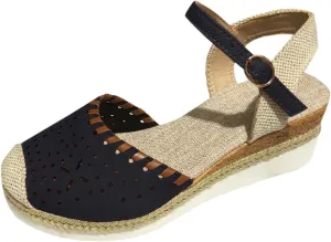Eduavar Sandalias Para Mujer, Sandals Women Comfortable Close Toed Sandals Lace-up Flat Strap Sandals Shoes