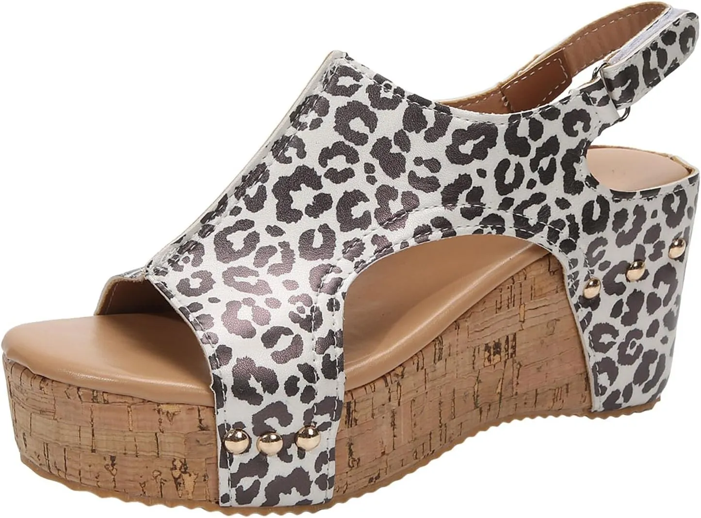 Eduavar Womens Sandals, Womens Sandals Casual Summer High Platform Sandals Espadrille Ankle Strap Sandals