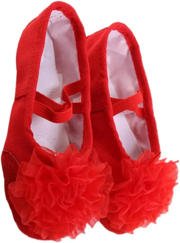 EXCEART 1 Pair Ballet Shoes Modern Dance Shoes Jazz Dance Shoes Slippers for Kids House Slippers Kids Shoes Leather Flats for Women Dancing Shoes Pocket Shoes Toddler Set