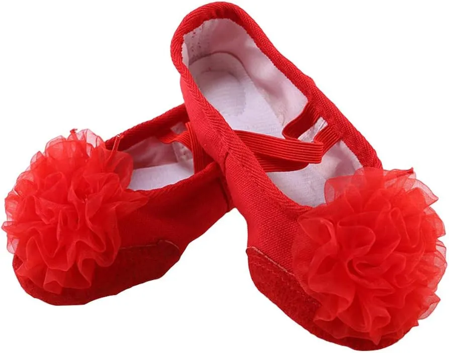 EXCEART 1 Pair Ballet Shoes Modern Dance Shoes Jazz Dance Shoes Slippers for Kids House Slippers Kids Shoes Leather Flats for Women Dancing Shoes Pocket Shoes Toddler Set