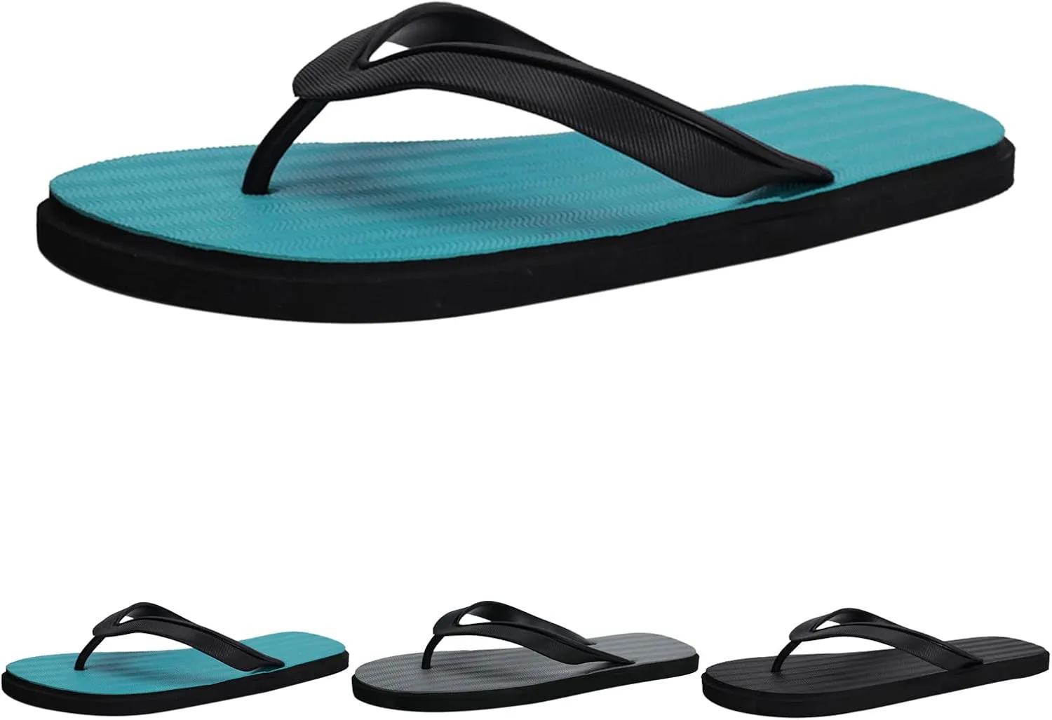 Fashion Summer Men Flip Flops Flat Bottom and Light Cover Comfortable and Simple Solid Color Custom Slides