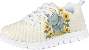 Flashideas Kids Shoes Athletic Walking Jogging Sport Comfortable Breathable Sneakers for Boys Girls White Sole