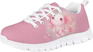 Flashideas Kids Shoes Athletic Walking Jogging Sport Comfortable Breathable Sneakers for Boys Girls White Sole