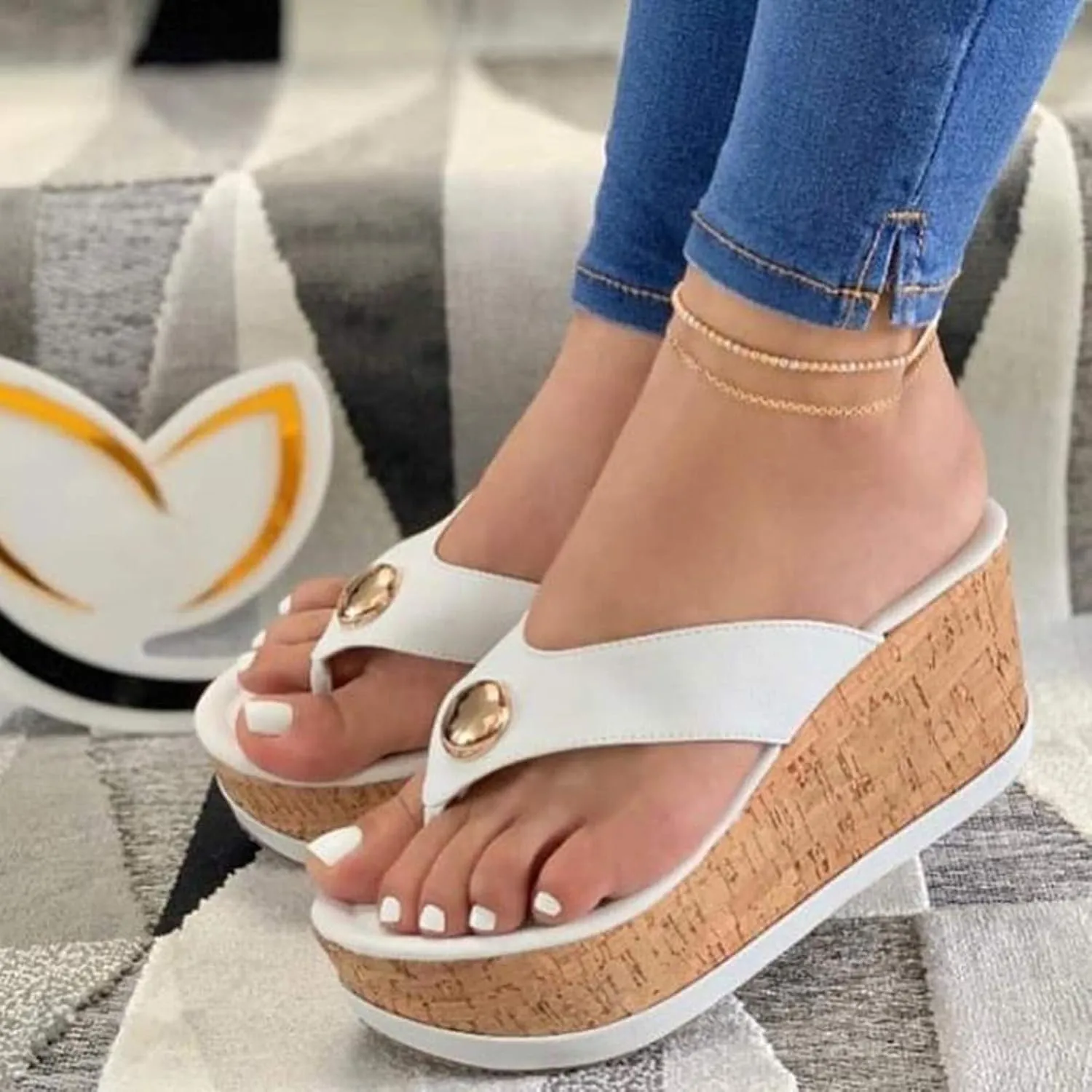 Flip Flops Women Indoor and Outdoor Flip Flop Black Sandals Women Comfortable Summer Beach Thong Sandals
