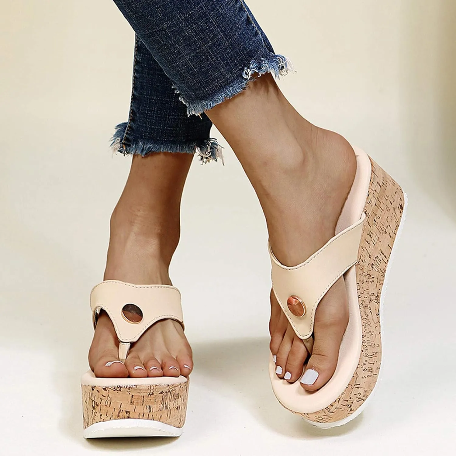 Flip Flops Women Indoor and Outdoor Flip Flop Black Sandals Women Comfortable Summer Beach Thong Sandals