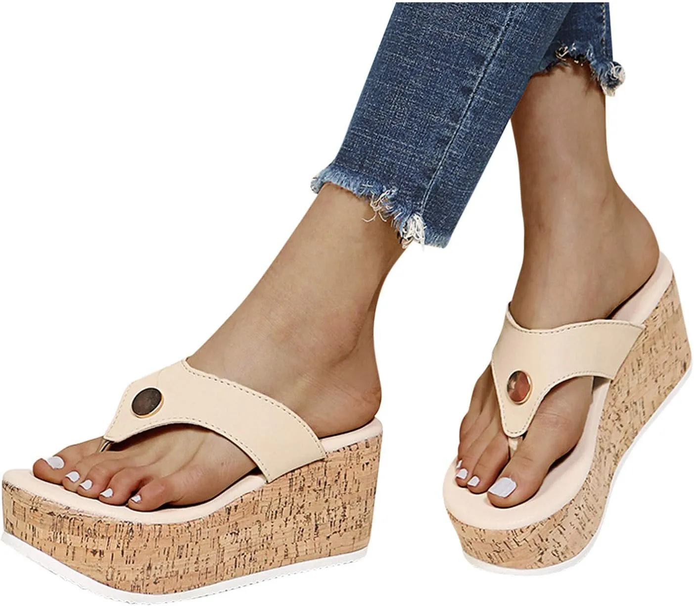Flip Flops Women Indoor and Outdoor Flip Flop Black Sandals Women Comfortable Summer Beach Thong Sandals