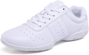 Girls Cheer Shoes White Cheerleading Shoes Dance Athletic Sneakers White Competition Cheerleading Dance Shoes
