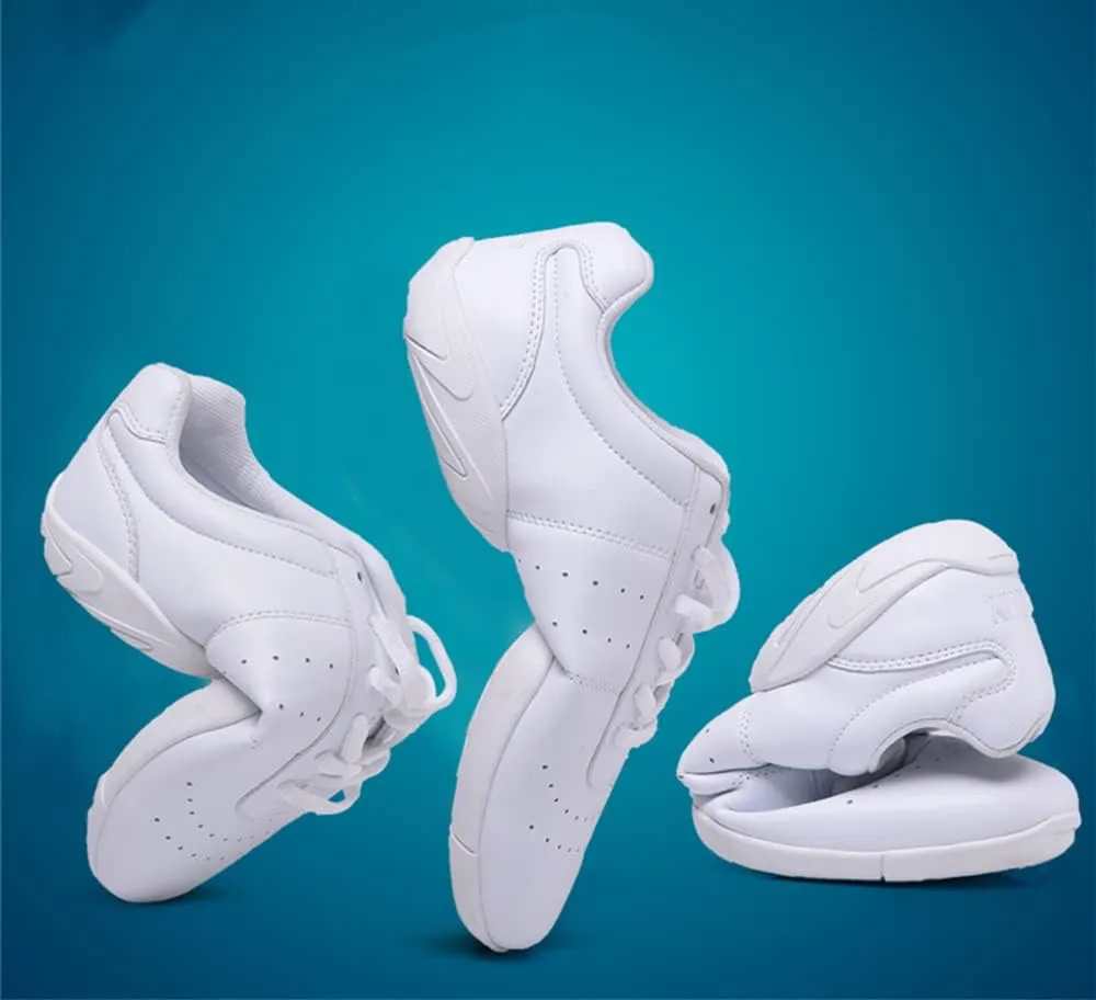 Girls Cheer Shoes White Cheerleading Shoes Dance Athletic Sneakers White Competition Cheerleading Dance Shoes