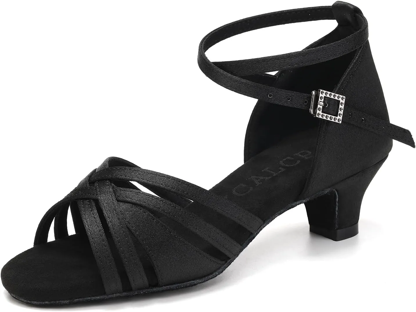 Girl's Latin Dance Shoes Low Heel Professional Performance Salsa Tango Ballroom Dancing Shoes,Model EM-930-XGG