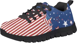 Girls Running Shoes Lightweight Athletic Sports Shoes Kids Non-Slip Lace-up Sneakers Breathable for Tennis Walking