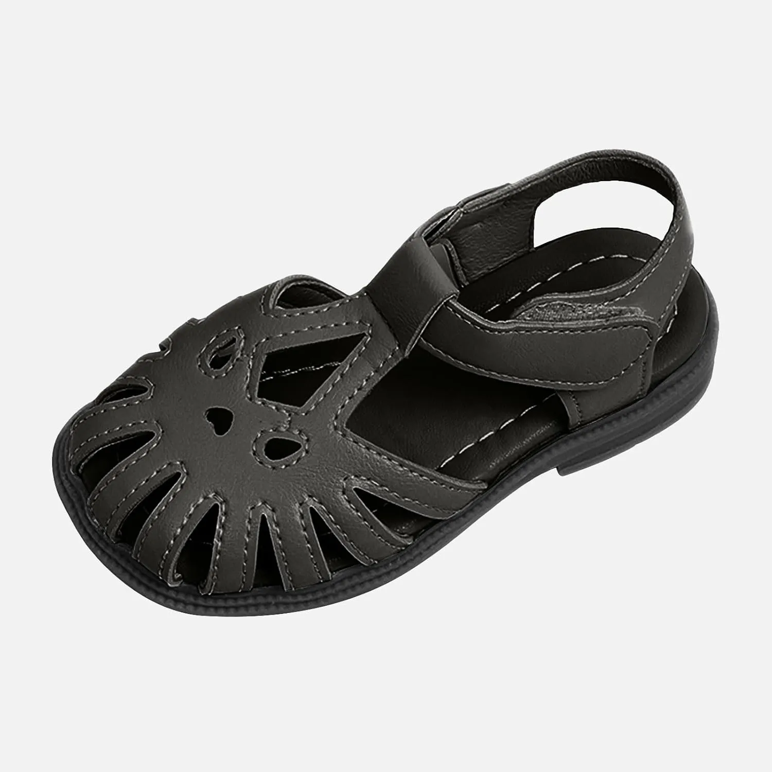 Girls' Shoes Bao Toe Sandals Summer Little Girls Big Kids Soft Soled Non Slip Children's Shoes Size 1 Sandals