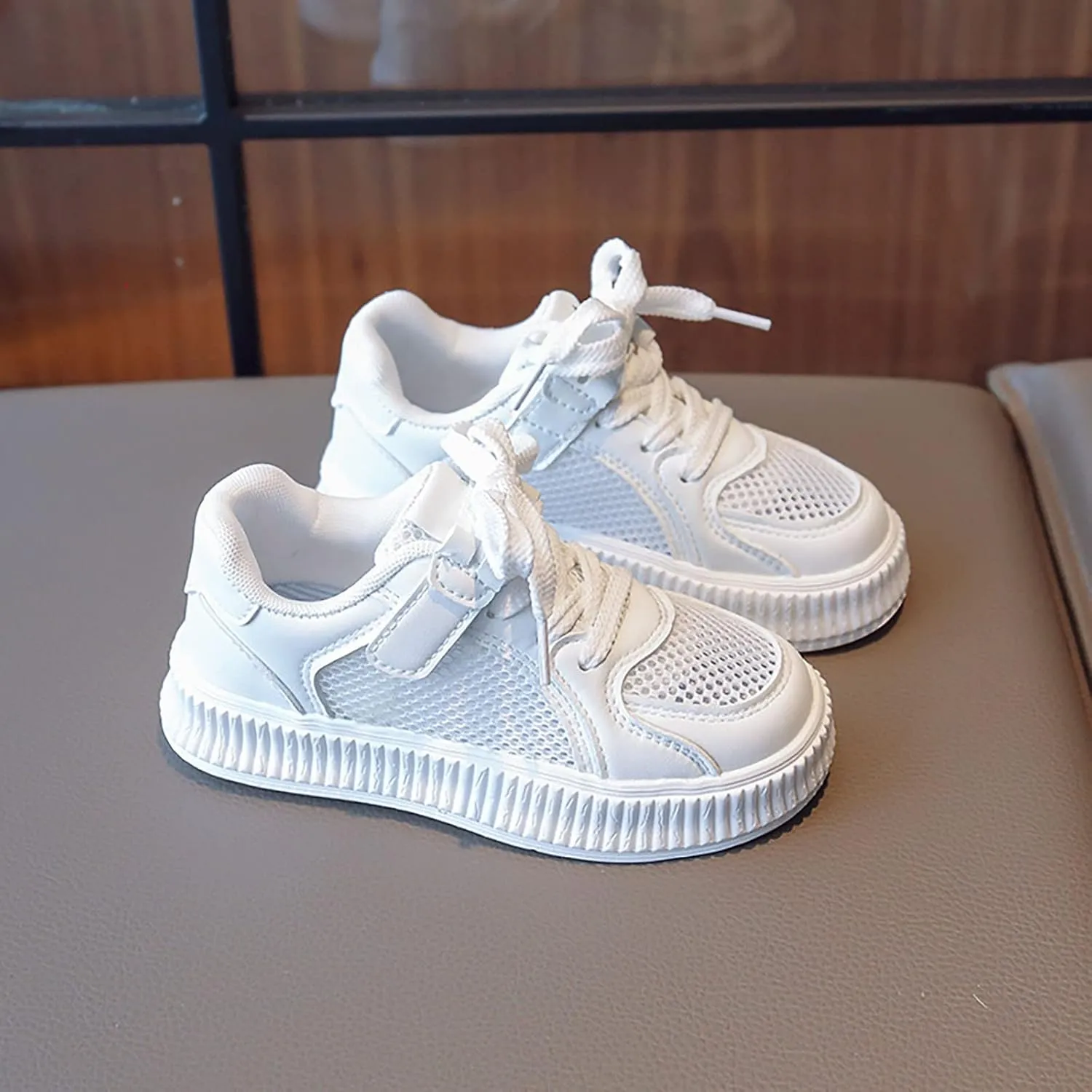 Girls' Shoes Cookie Sneakers Mesh Shoes Casual Children's Shoes Breathable Board Shoes for Toddler Toddler School Shoes