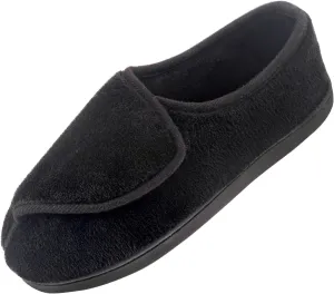 Git-up Women Soft wide Slippers Memory Foam Closed Toed Diabetic Arthritis Edema House Slippers