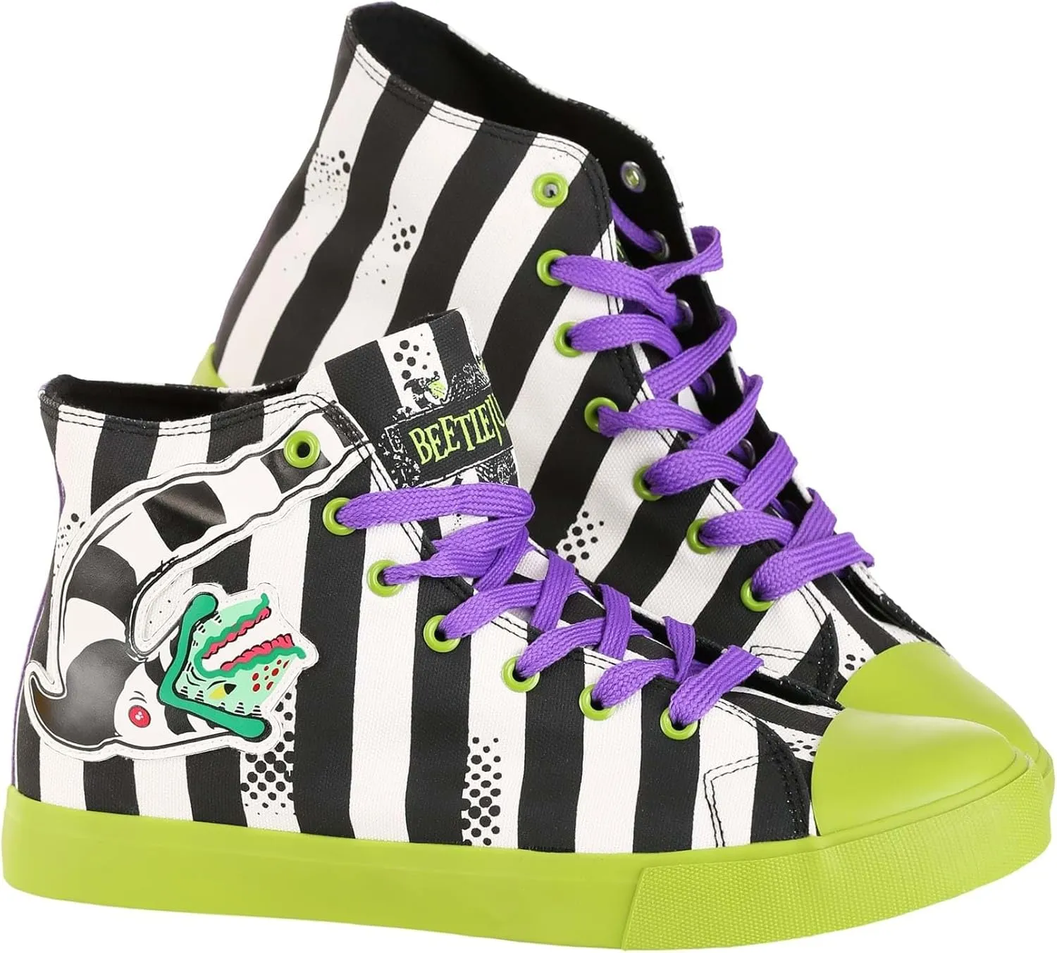 Ground Up Beetlejuice Striped Unisex Sneakers