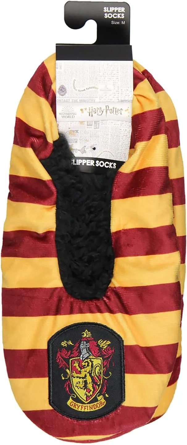 Harry Potter Slippers House Crest Slipper Socks With No-Slip Sole For Women Men- All 4 Houses Available